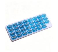 Pilulier mensuel - Étui de rangement pour médicaments, contenant de médicaments de 31 jours pour les personnes âgées, la routine quotidienne, le bureau, les voyages, la salle de sport, le camping