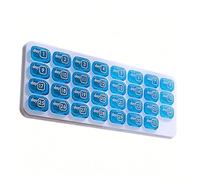 Pilulier Mensuel,Rangement De Médicaments 31 Jours | Boîte De Rangement Compléments - pour Adultes Seniors Aidants Routine Quotidienne Maison Bureau Voyage Vacances Déplacement Professionnel