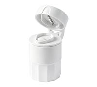 Pilulier multifonction 4 en 1 - Mini boîte de rangement pour pilules quotidiennes, gélules et vitamines (blanc)
