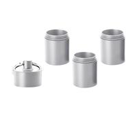 Pilulier Organisateur | Aluminium Multi-Compartiments avec Porte-Clés,Étui Portable Organisateur De Pilules Quotidien,Pour Compléments Alimentaires Voyage Camping Randonnée Sports