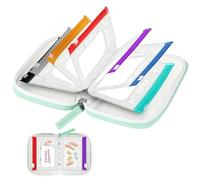 Pilulier | Organiseur de tablettes en silicone étanche | avec 14 compartiments à code couleur avec fermeture éclair réutilisable - Pour personnes âgées, , femmes, maison, bureau, matin