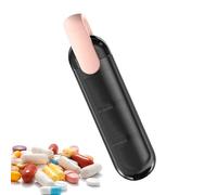 Pilulier - Petit pilulier compact avec 3 compartiments - Boîte à pilules portable de poche