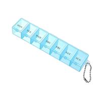 Pilulier - Pilulier Hebdomadaire, Organiseur De Tablette Portable, Stockage Compact De Suppléments, Boîte De Gestion De L'huile De Poisson | Organisation De Santé Hebdomadaire Conçue Pour Le