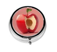 Pilulier portable à 3 compartiments, peut être mis dans un portefeuille, une poche, léger et pratique, mini boîte à pilules ronde