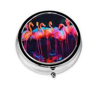 Pilulier portable à 3 compartiments, peut être mis dans un portefeuille, une poche, léger et pratique, mini boîte à pilules ronde