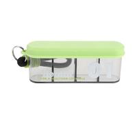 Pilulier Portable à 4 Compartiments, Organisateur Pratique pour Voyages | Plastique Transparent, Rangement Précis des Doses, Léger et Facile à Nettoyer, Format Poche pour Paquet