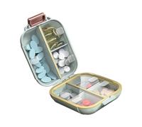 Pilulier portable avec 7 compartiments jours étanche Boîte de rangement de médicaments Boîte de gestion des médicaments Conteneur de pilules hebdomadaires