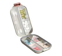Pilulier portable avec 7 compartiments jours étanche Boîte de rangement de médicaments Boîte de gestion des médicaments Conteneur de pilules hebdomadaires