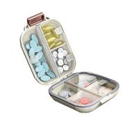 Pilulier portable avec 7 compartiments jours étanche Boîte de rangement de médicaments Boîte de gestion des médicaments Conteneur de pilules hebdomadaires