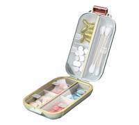 Pilulier portable avec 7 compartiments jours étanche Boîte de rangement de médicaments Boîte de gestion des médicaments Conteneur de pilules hebdomadaires