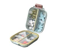 Pilulier portable avec 7 compartiments pour jours - Anti-fuite - Boîte de rangement pour médicaments - Boîte de gestion des médicaments - Conteneur de voyage
