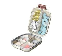 Pilulier portable avec 7 compartiments pour jours - Anti-fuite - Boîte de rangement pour médicaments - Boîte de gestion des médicaments - Conteneur de voyage