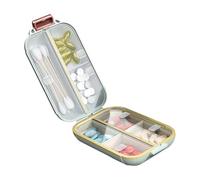 Pilulier portable avec 7 compartiments pour jours - Anti-fuite - Boîte de rangement pour médicaments - Boîte de gestion des médicaments - Conteneur de voyage