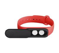 Pilulier portable avec bracelet ouvert à une main, verrouillage rotatif à 360°, compact, étanche, rangement sécurisé pour les sports de plein air et une utilisation quotidienne (noir/rouge)