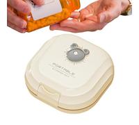 Pilulier portable avec compartiments, petite boîte de rangement pour pilules, pilulier hebdomadaire et traqueur pour une gestion facile des médicaments de voyage