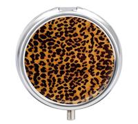 Pilulier portable cool motif léopard guépard mignon pilulier organisateur de pilules pour suppléments vitaminés