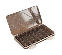 Pilulier portable - Distributeur de suppléments - 23 x 13 x 3 cm - Convient pour un commercial et résidentiel