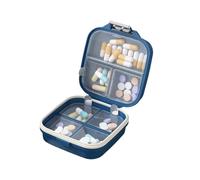 Pilulier portable double couche 7 compartiments pour la gestion des médicaments de voyage Matériaux robustes résistants Gestion quotidienne des médicaments
