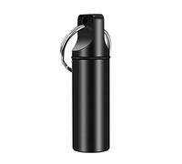 Pilulier portable en alliage d'aluminium pour boîte à pilules, porte-clés pour voyage, pique-nique, pilulier étanche pour femmes, hommes, adultes, enfants, adolescents, garçons, filles, petit