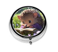 Pilulier portable en déplacement, hérisson, rond, tient dans votre sac à main, boîte à pilules légère à 3 compartiments