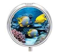Pilulier portable en forme de poisson tropical - Joli pilulier pour suppléments vitaminés