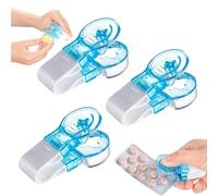 Pilulier Portable Extracteur de Pilules, Ouvre Blister Médicaments, Outil Facile pour Plaquettes Thermoformées, Aide Ouverture Sans Effort, Compact pour Voyage Maison Quotidien Personnes Âgées