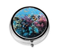 Pilulier portable personnalisable avec impression du monde sous-marin - Mini pilulier compact et pratique pour ranger et organiser les pilules