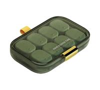 Pilulier portable - Petit pilulier de voyage avec 7 compartiments indépendants | Boîte à médicaments de voyage anti-fuite avec cordon en silicone pour médicaments, tablettes, hommes, femmes, personnes