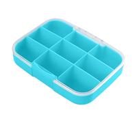 Pilulier portable - Pilulier de voyage, pilulier de poche | Pilulier hebdomadaire compact pour vitamines, c - Pilulier hermétique à 9 compartiments pour affaires, voyage, extérieur, taille extra large
