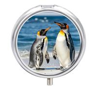 Pilulier portable pingouin et pilulier de mer mignon organisateur de pilules pour vitamines suppléments