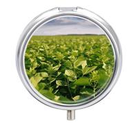 Pilulier portable pour champs de soja - Joli pilulier pour vitamines et suppléments
