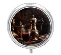 Pilulier portable turc pour café turc - Joli pilulier pour vitamines et suppléments