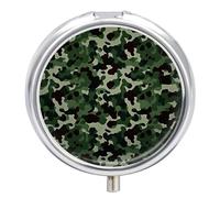 Pilulier portable vert camouflage mignon pilulier organisateur pour vitamines suppléments