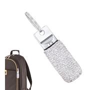 Pilulier porte-clés en métal, boîte à médicaments de voyage en diamant, contenant portable et étanche pour pilules, idéal pour la survie en plein air