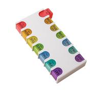 Pilulier - Porte-médicaments De Sept Jours, Distributeur De Comprimés Portable | Conteneur De Hebdomadaire Résistant À L'humidité, Conception De Stockage De Médicaments De Voyage Sécurisé, Avion,