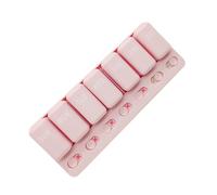 Pilulier pour 7 jours, 7 jours, en ABS, 20 x 7,6 x 4,1 cm, organisateur quotidien de médicaments, avec compartiments AM/PM, pour voyage, sac à main, maison, antidérapant et anti-fuite