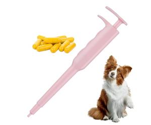 Pilulier pour chat, pilulier portable pour animaux de compagnie, chiots, pilules, outil d'alimentation pour chiens, chats, friandises, alimentation, vermifuge, voyage, camping