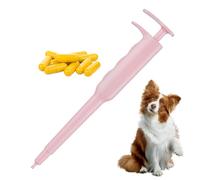 Pilulier pour chien - Tire-tablette antidérapante pour animal domestique, pousse-comprimés, pour voyage, camping, bain, maison, vétérinaire, chiens, chats, friandises vermifuges