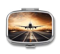 Pilulier pour sac à dos d'avion - Joli pilulier - Organisateur de pilules pour médicaments - Pilulier quotidien - Petite boîte à pilules pour poche de sac à main