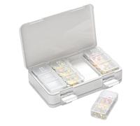 Pilulier quotidien | Boîte de supplément de médicaments portable, étui à médicaments quotidien, sept jours par semaine, pilulier anti-poussière pour sac à main