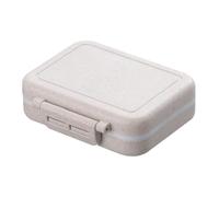 Pilulier résistant à l'humidité, petit pilulier à 3 compartiments pour sac de poche | Fourchette compacte imperméable de médecine de voyage 3 fois par jour