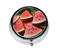 Pilulier rétro à 3 compartiments avec miroir - Pour sac à main ou poche - En métal - Cadeau unique