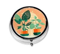 Pilulier rond à 3 compartiments - Organiseur de médicaments portable, pilulier vert imprimé tortue