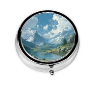 Pilulier rond avec 3 compartiments - Petit organisateur de pilules portable pour voyage