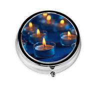 Pilulier rond avec 3 compartiments - Petit pilulier portable pour voyage