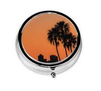 Pilulier rond avec 3 compartiments - Petit pilulier portable pour voyage