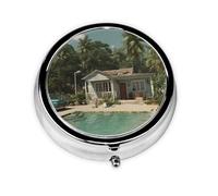 Pilulier rond avec 3 compartiments - Petit pilulier portable pour voyage