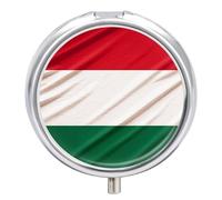 Pilulier rond avec drapeau de l'Italie - Petit pilulier de voyage étanche - Organiseur pour poche et sac à main - Pratique au quotidien