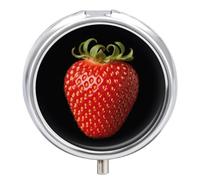 Pilulier rond compact à 3 compartiments, pilulier de voyage portable pour fruits frais pour médicaments quotidiens pour homme et femme