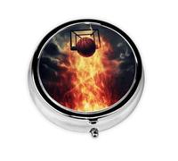 Pilulier rond en forme de basket-ball à 3 compartiments pour sac à main, joli pilulier de voyage portable pour contenir des vitamines, des suppléments d'huile de poisson